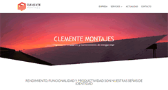 Desktop Screenshot of montajesclemente.com